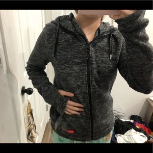 Roxy Grey ZIP Up Hoodie